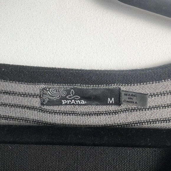 Prana Women's Medium Sydney Long Sleeve 3/4 Sleeve Tie Back Knit Dress Soft - Picture 10 of 11